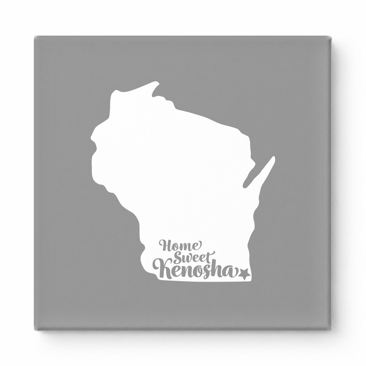 Home Sweet Kenosha — Wisconsin State Silhouette