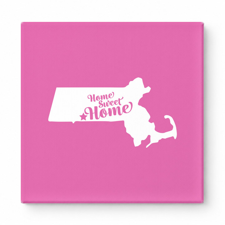 home sweet home — Massachusetts State Silhouette