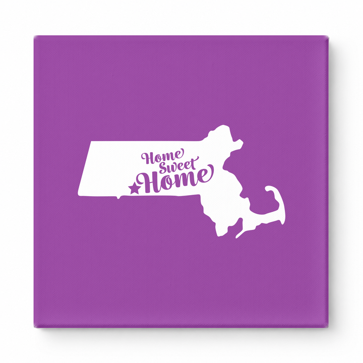 Home Sweet Home — Massachusetts State Silhouette