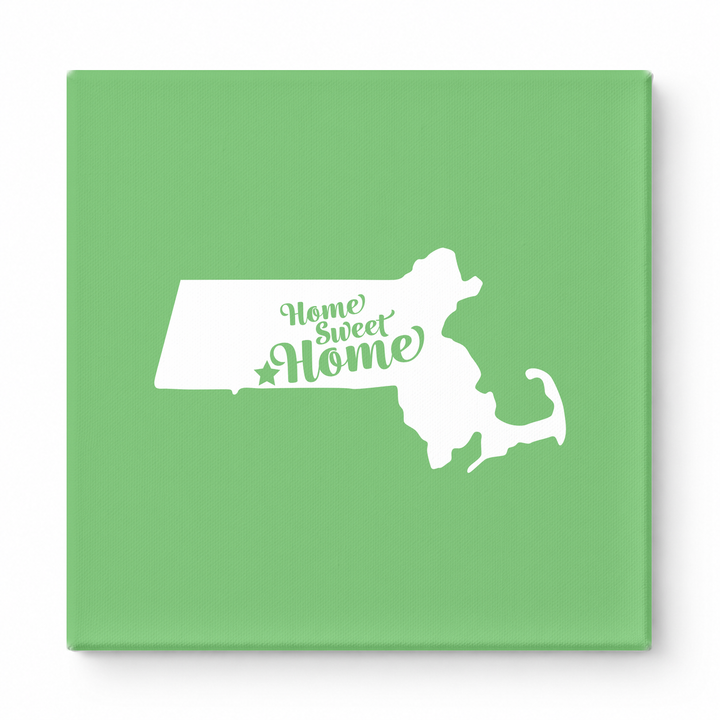home sweet home — Massachusetts State Silhouette