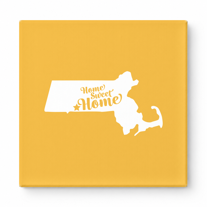 home sweet home — Massachusetts State Silhouette