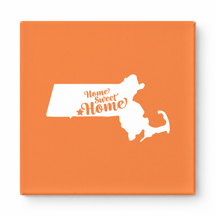 home sweet home — Massachusetts State Silhouette