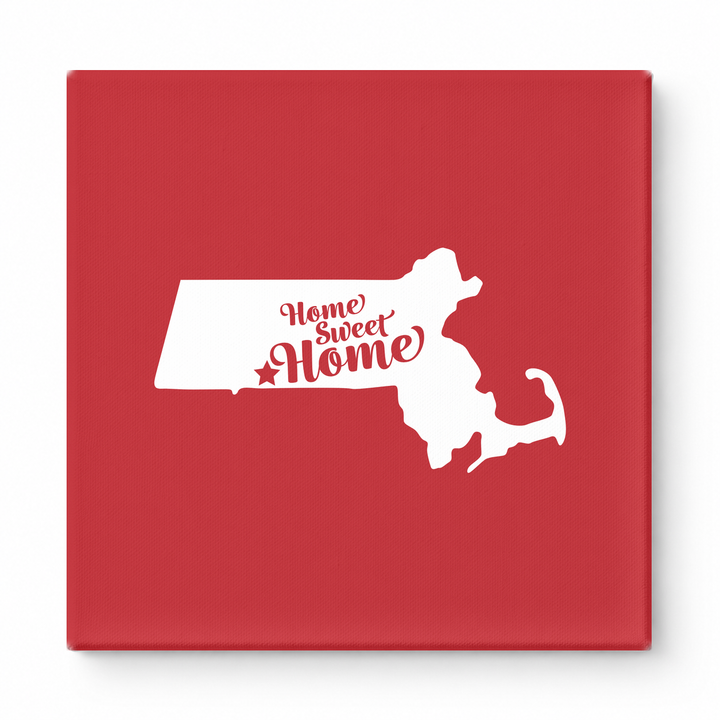 home sweet home — Massachusetts State Silhouette