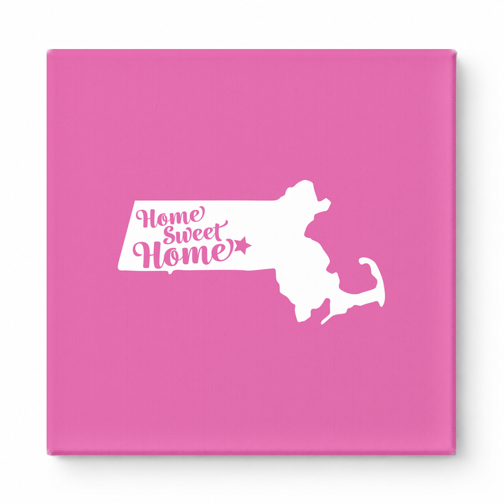 Home Sweet Home — Massachusetts State Silhouette