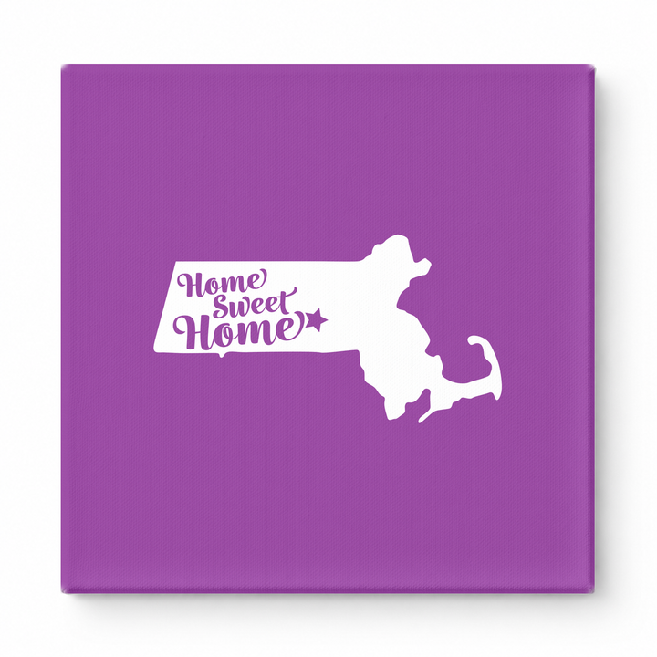 Home Sweet Home — Massachusetts State Silhouette