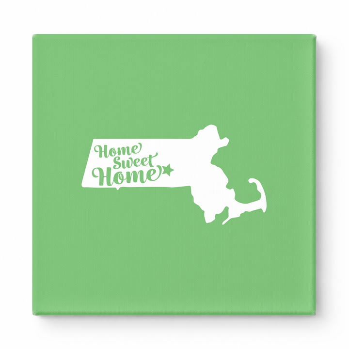 Home Sweet Home — Massachusetts State Silhouette