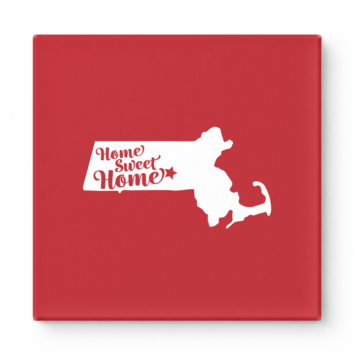 Home Sweet Home — Massachusetts State Silhouette
