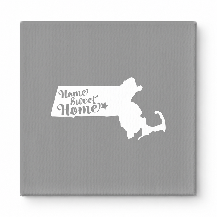 Home Sweet Home — Massachusetts State Silhouette