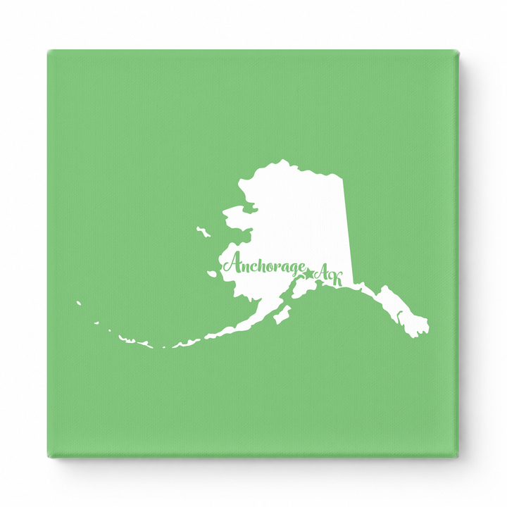 Home Sweet Anchorage — Alaska State Silhouette