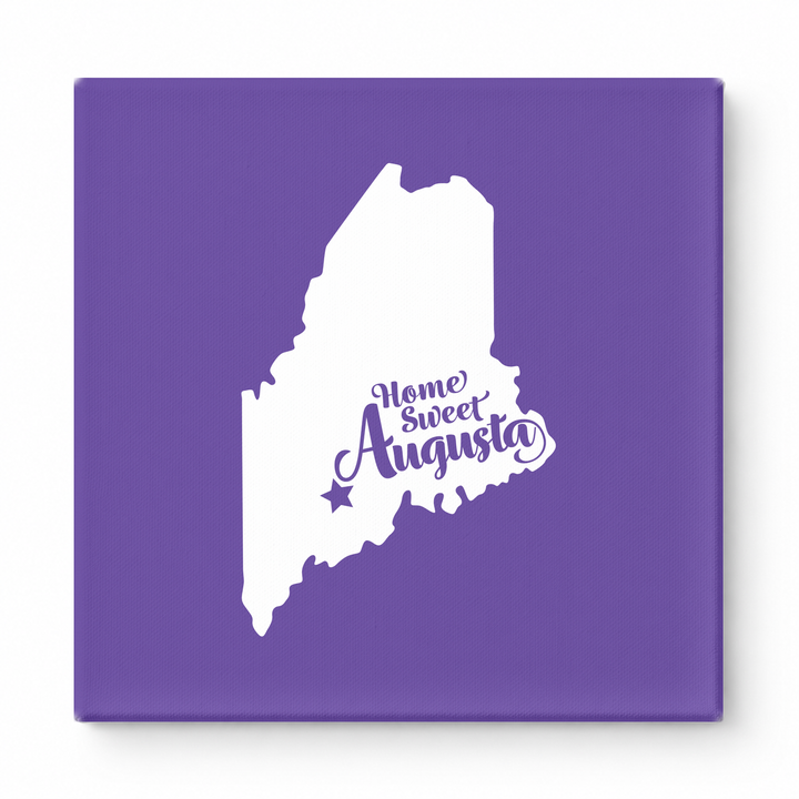 Home Sweet Augusta — Maine State Silhouette