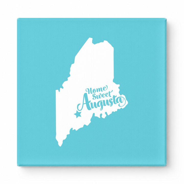 Home Sweet Augusta — Maine State Silhouette