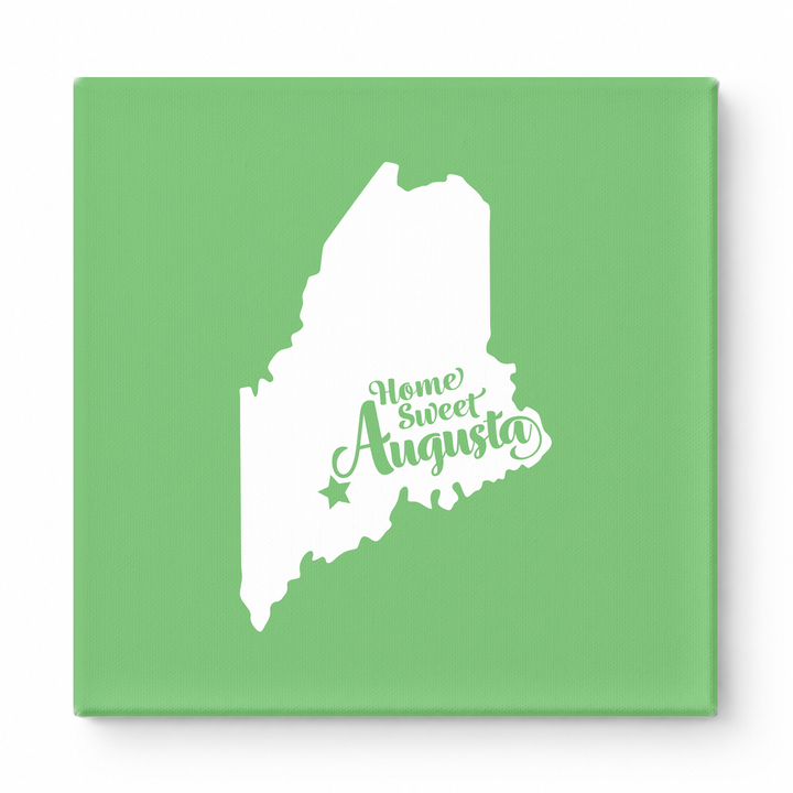 Home Sweet Augusta — Maine State Silhouette
