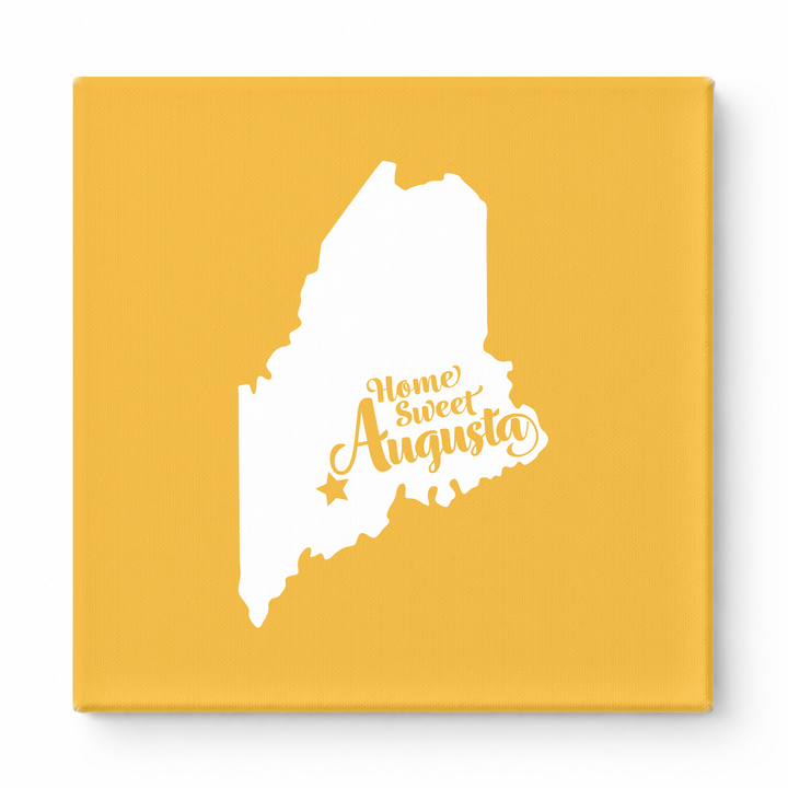 Home Sweet Augusta — Maine State Silhouette