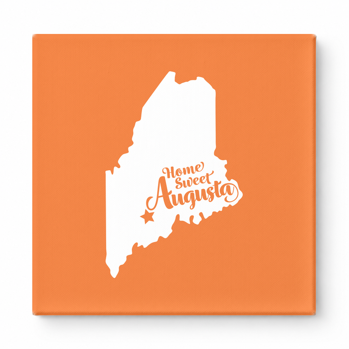 Home Sweet Augusta — Maine State Silhouette