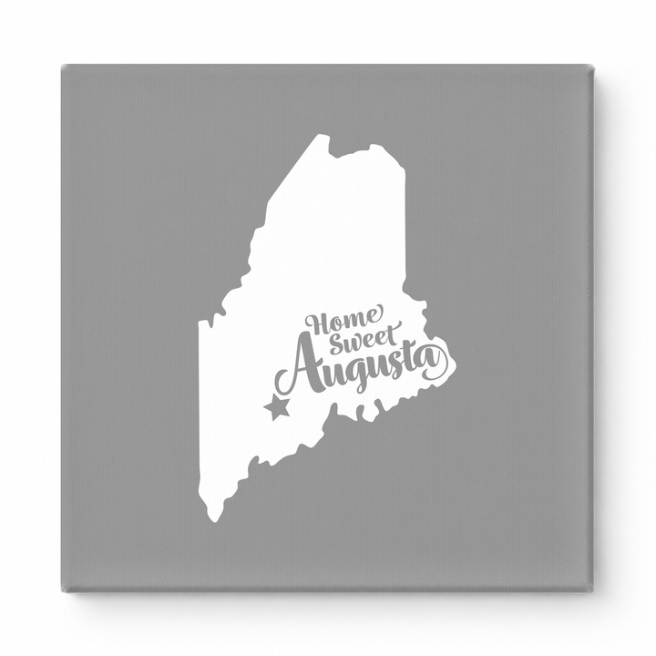 Home Sweet Augusta — Maine State Silhouette