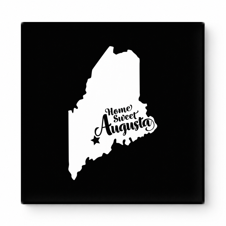 Home Sweet Augusta — Maine State Silhouette