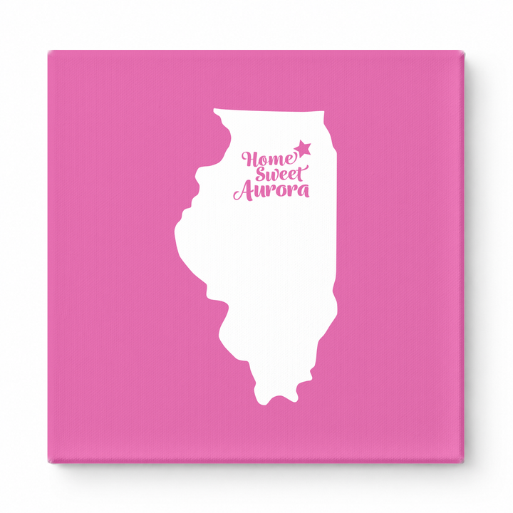 Home Sweet Aurora — Illinois State Silhouette