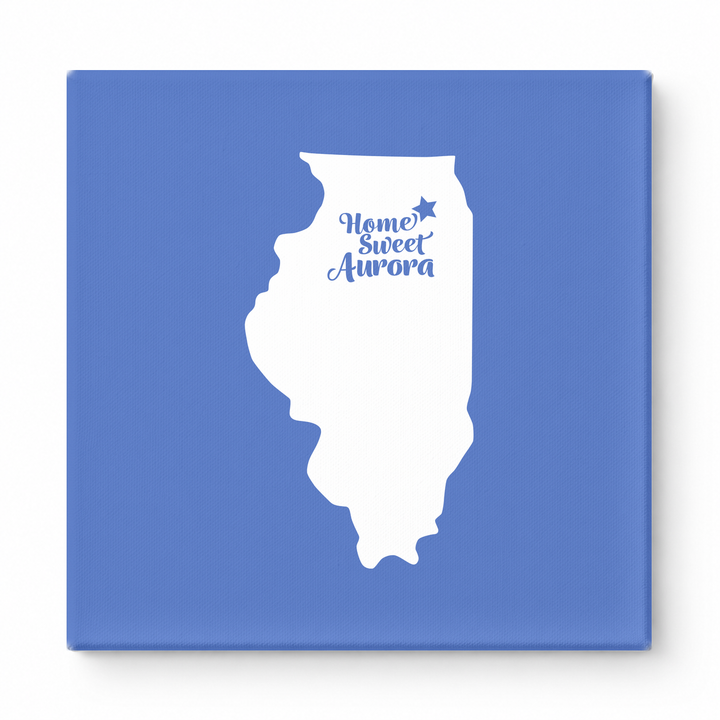 Home Sweet Aurora — Illinois State Silhouette