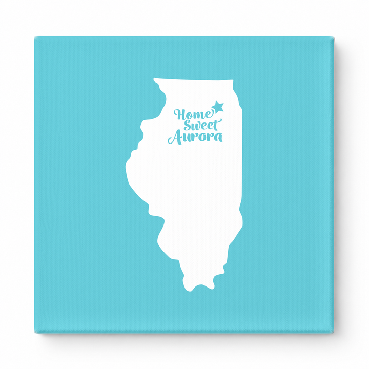 Home Sweet Aurora — Illinois State Silhouette