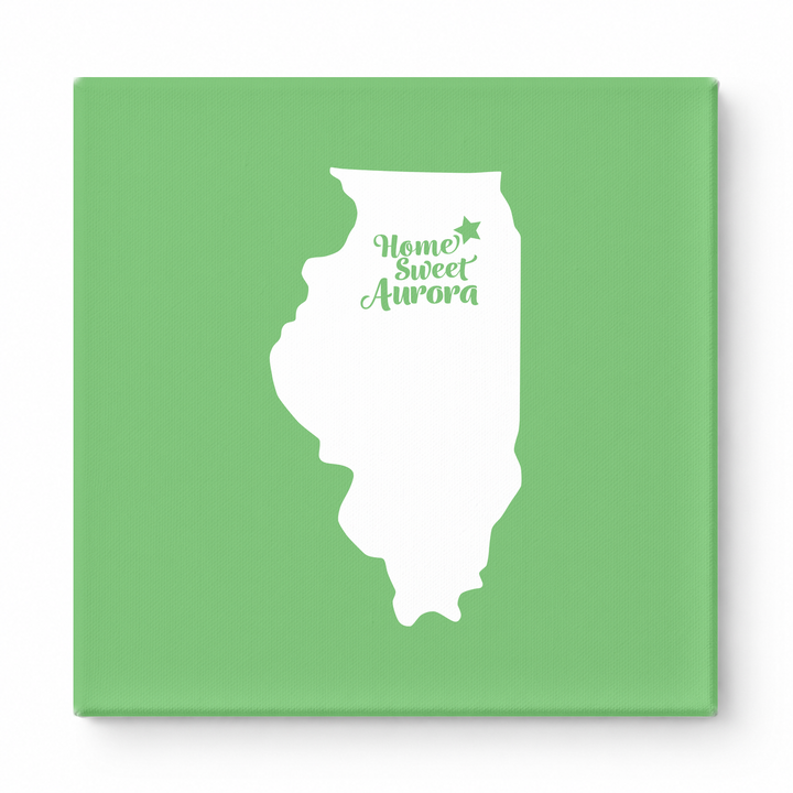 Home Sweet Aurora — Illinois State Silhouette