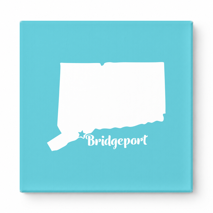 Home Sweet Bridgeport — Connecticut State Silhouette