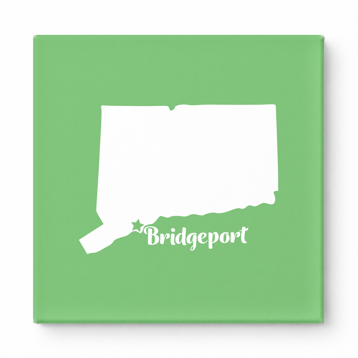 Home Sweet Bridgeport — Connecticut State Silhouette