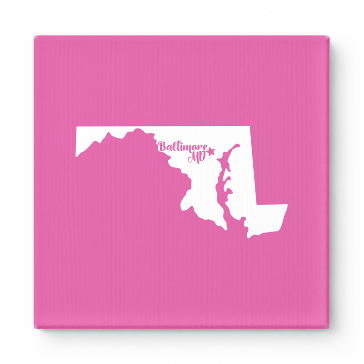 Home Sweet Baltimore — Maryland State Silhouette