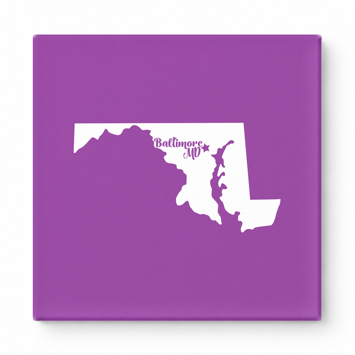 Home Sweet Baltimore — Maryland State Silhouette