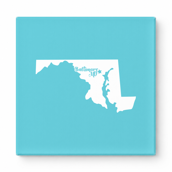 Home Sweet Baltimore — Maryland State Silhouette