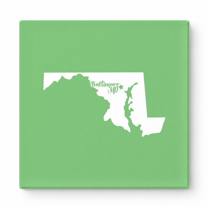Home Sweet Baltimore — Maryland State Silhouette