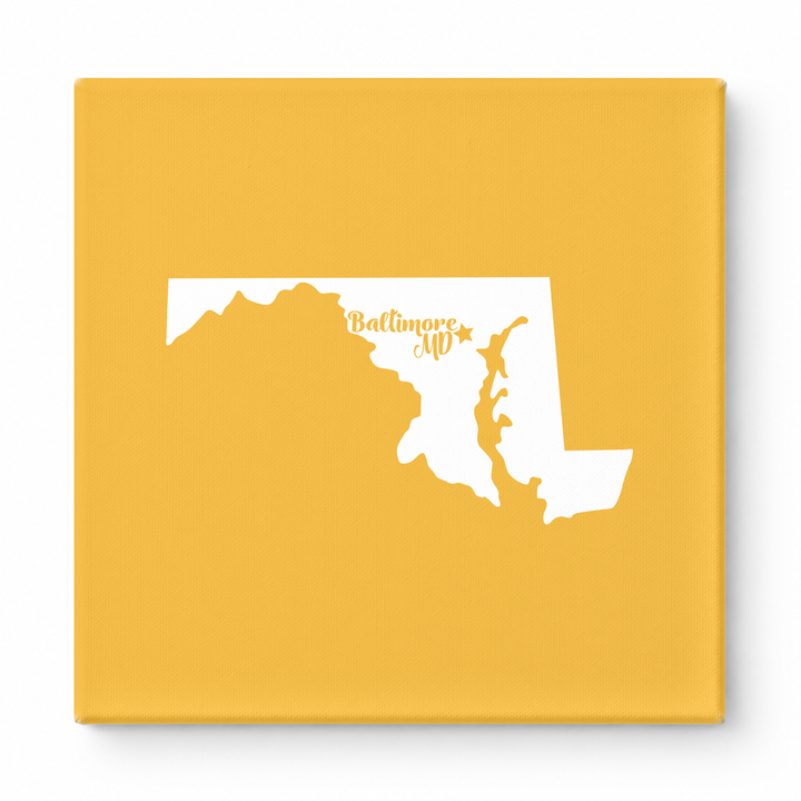 Home Sweet Baltimore — Maryland State Silhouette