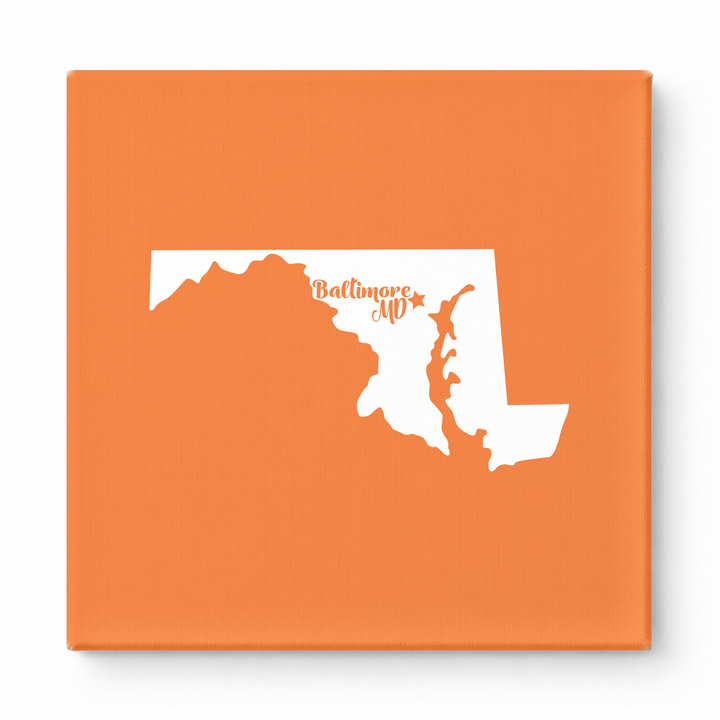 Home Sweet Baltimore — Maryland State Silhouette