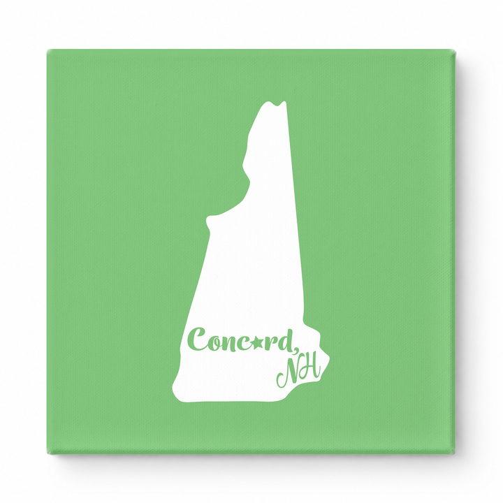 Home Sweet Concord — New Hampshire State Silhouette