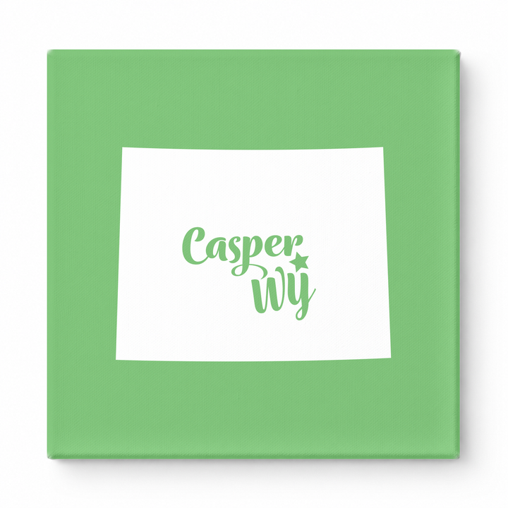 Home Sweet Casper — Wyoming State Silhouette