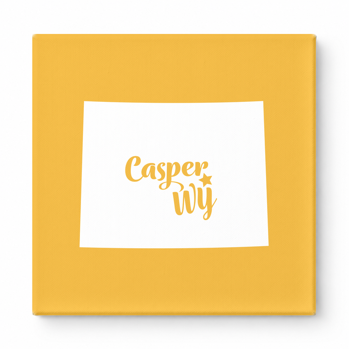 Home Sweet Casper — Wyoming State Silhouette