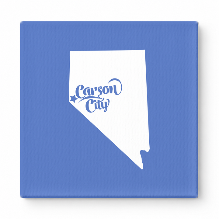 Home Sweet Carson City — Nevada State Silhouette