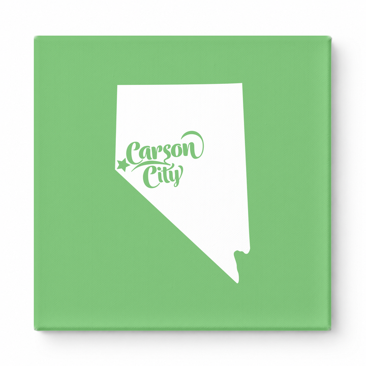 Home Sweet Carson City — Nevada State Silhouette