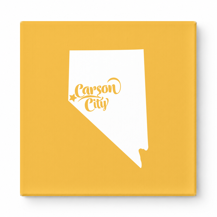 Home Sweet Carson City — Nevada State Silhouette