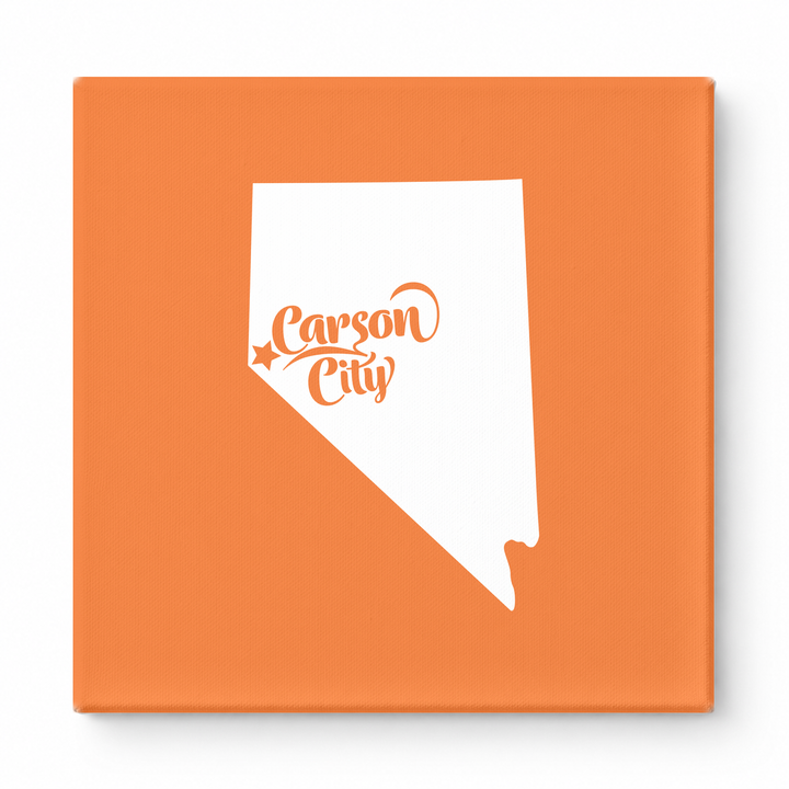 Home Sweet Carson City — Nevada State Silhouette
