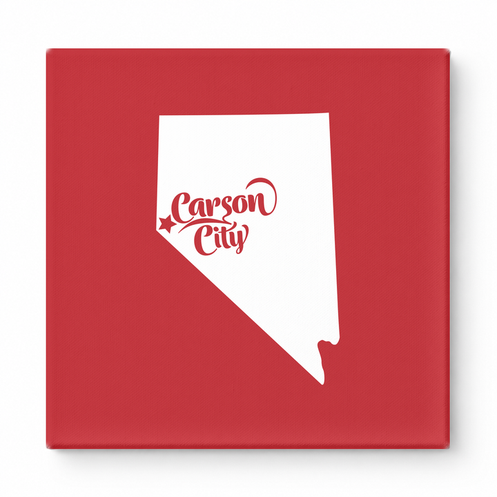 Home Sweet Carson City — Nevada State Silhouette