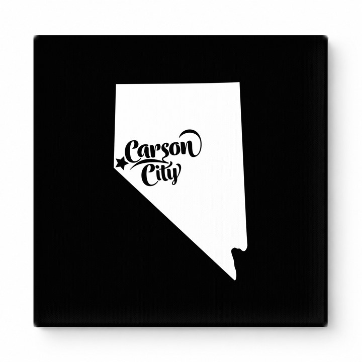 Home Sweet Carson City — Nevada State Silhouette