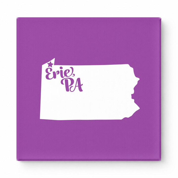 Home Sweet Erie — Pennsylvania State Silhouette