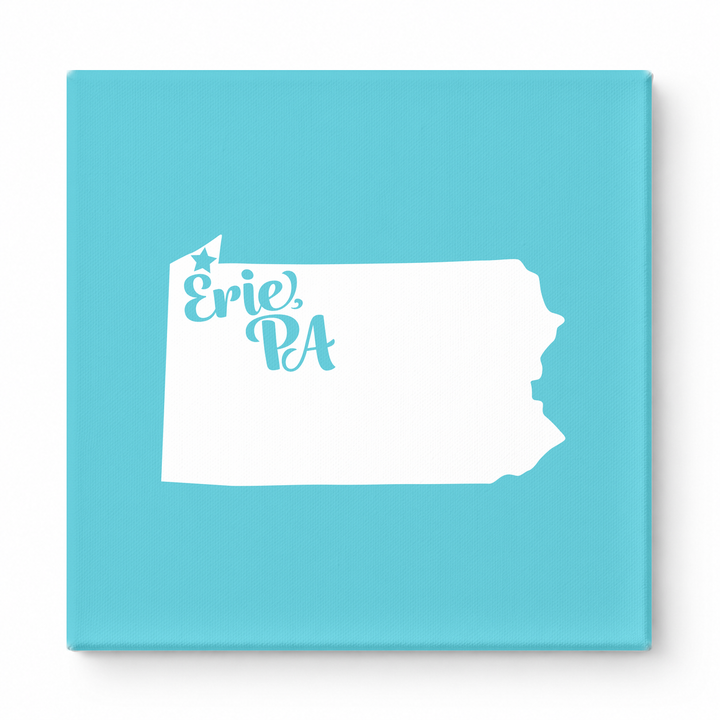 Home Sweet Erie — Pennsylvania State Silhouette