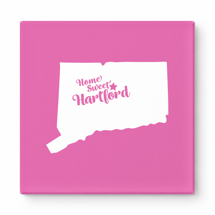 Home Sweet Hartford — Connecticut State Silhouette