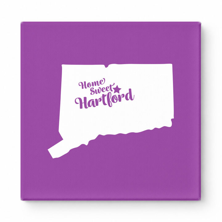 Home Sweet Hartford — Connecticut State Silhouette