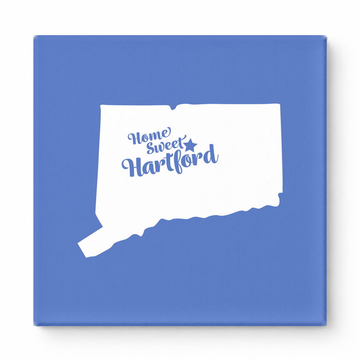 Home Sweet Hartford — Connecticut State Silhouette