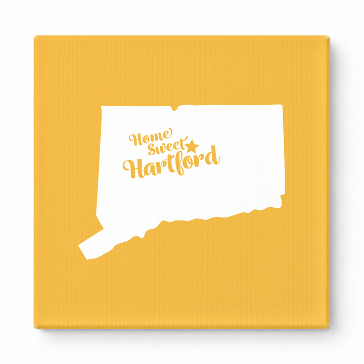Home Sweet Hartford — Connecticut State Silhouette