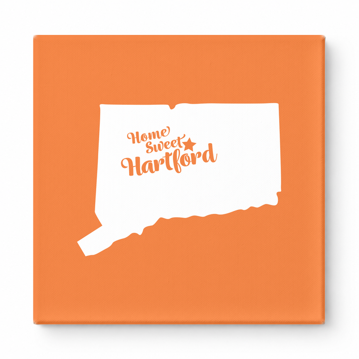 Home Sweet Hartford — Connecticut State Silhouette
