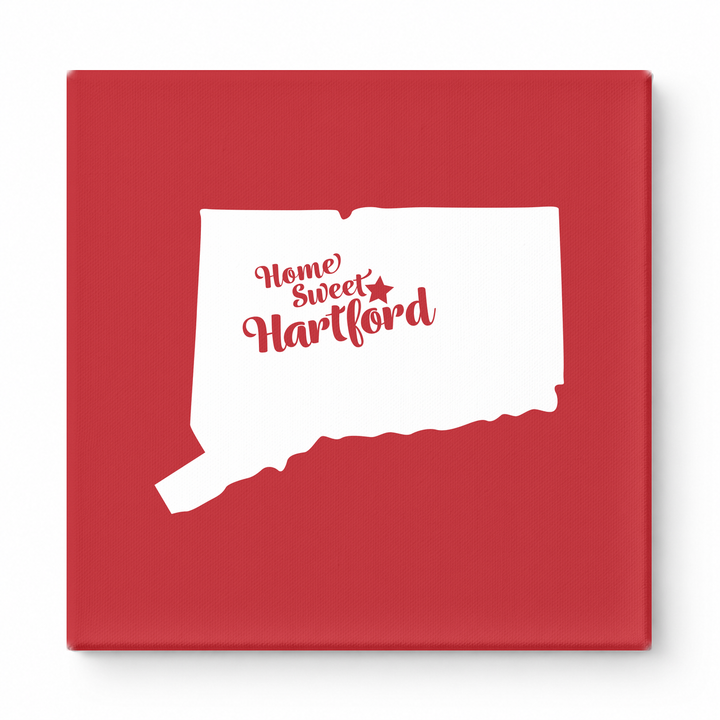 Home Sweet Hartford — Connecticut State Silhouette
