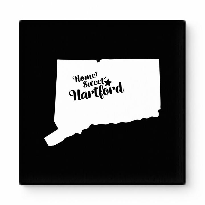 Home Sweet Hartford — Connecticut State Silhouette